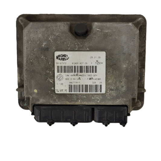 Fiat Seicento 600 ECU / 55187372 / IAW4AF.M9 / 61600.627.05 / MAGNETI MARELLI