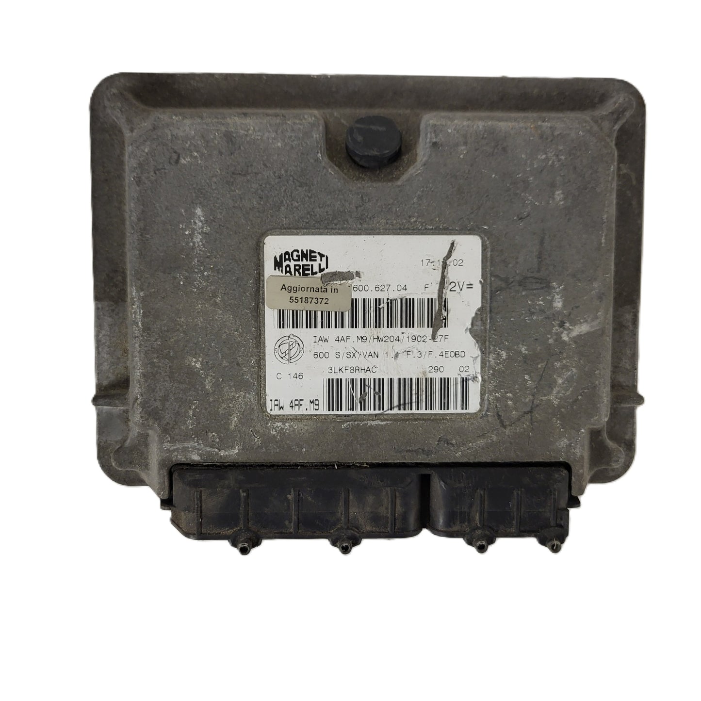Fiat Seicento 600 ECU / 55187372 / IAW4AF.M9 / 61600.627.05 / MAGNETI MARELLI