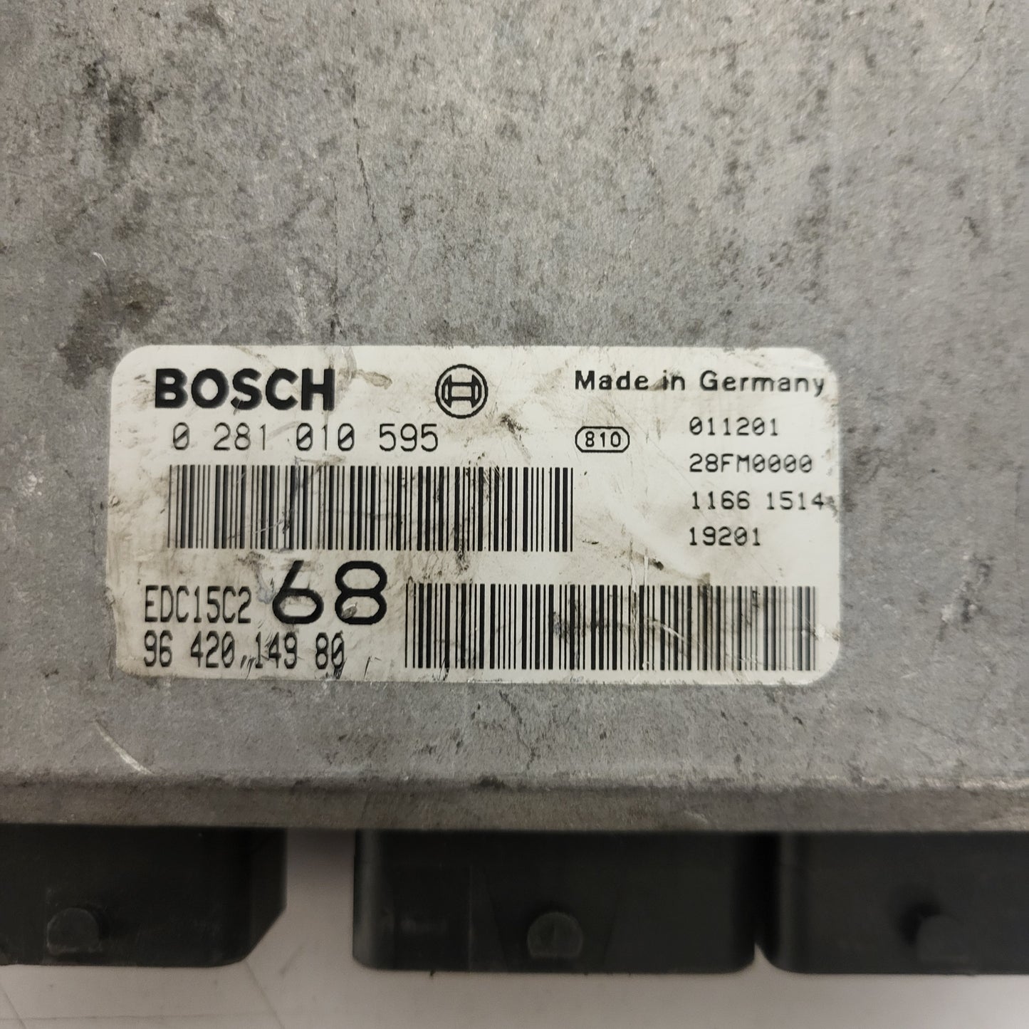 Citroen Xsara Picasso ECU / 0281010595 / 9642014980 / EDC15C2 / BOSCH