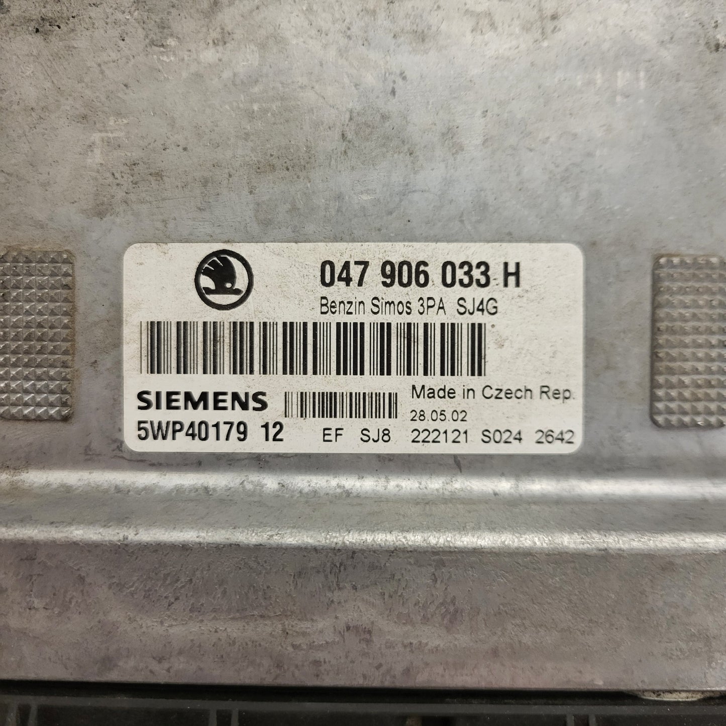 SKODA FABIA ECU / 047906033H / 5WP40179 12 / SIMOS 3PA / SIEMENS