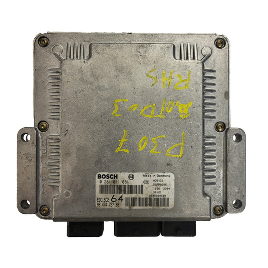 PEUGEOT 307 2.0 HDI ECU / 0281011081 / 9647472780 / EDC15C2 / BOSCH