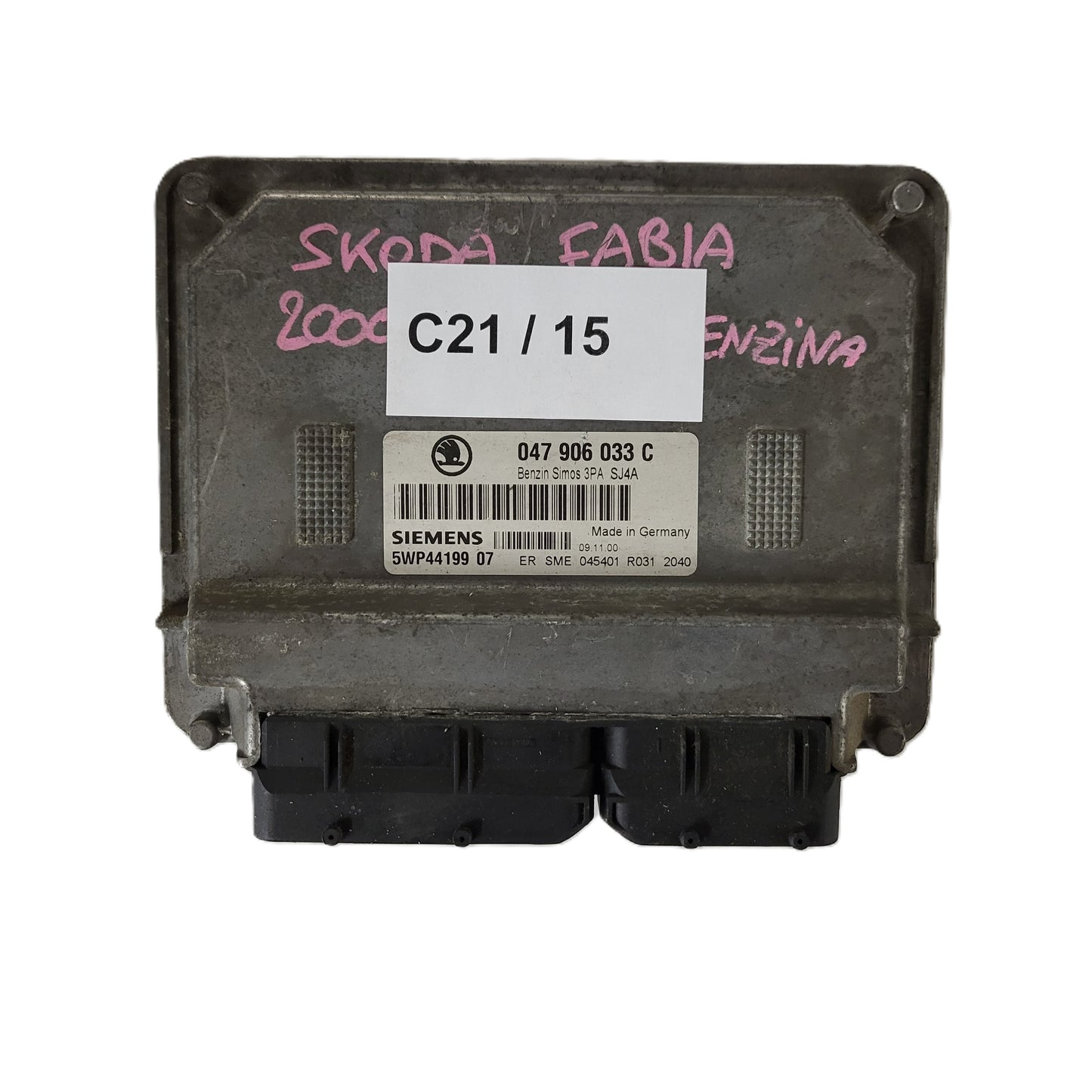 ŠKODA FABIA ECU / 047906033C / 5WP44199 07 / SIMOS 3PA / SIEMENS