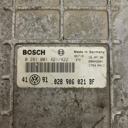 VW GOLF 3 1.9 TDI ECU / 0281001421/422 / 028906021BF / BOSCH