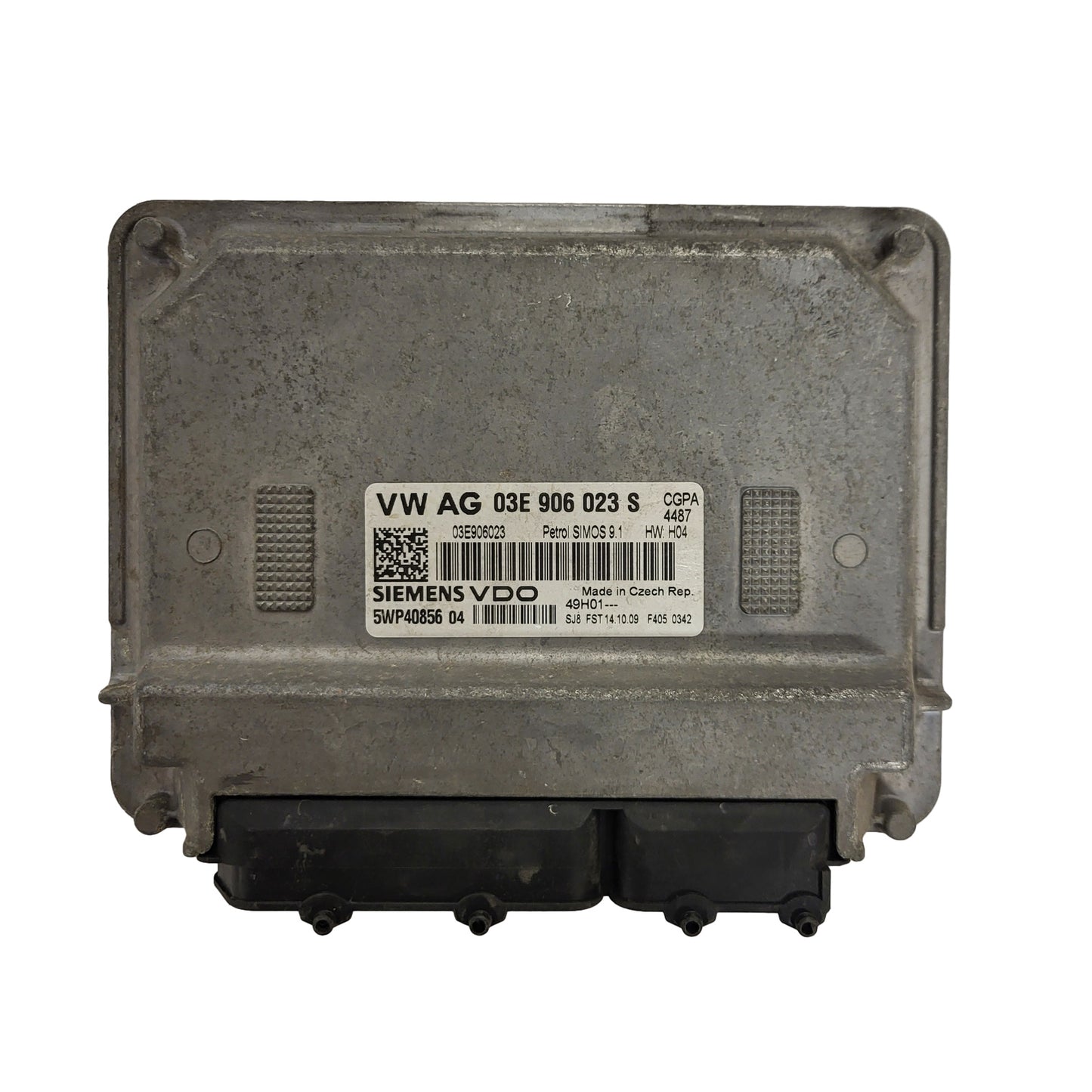 SKODA ROOMSTER ECU / 03E906023S / 5WP40856 04 / SIMOS 9.1 / SIEMENS
