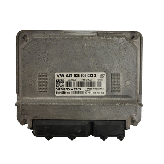 SKODA ROOMSTER ECU / 03E906023S / 5WP40856 04 / SIMOS 9.1 / SIEMENS