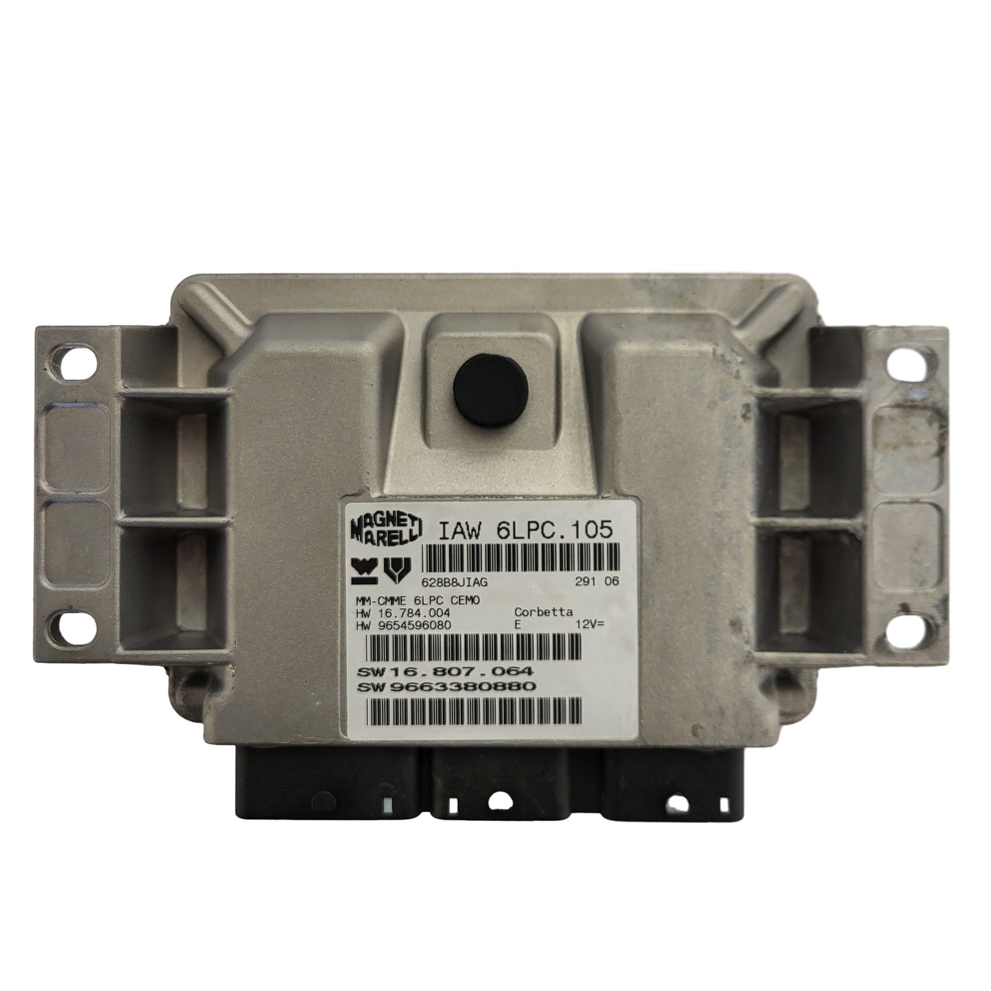 PEUGEOT 207 ECU / IAW 6LPC.105 / 9663380880 / 9654596080 / MAGNETI MARELLI