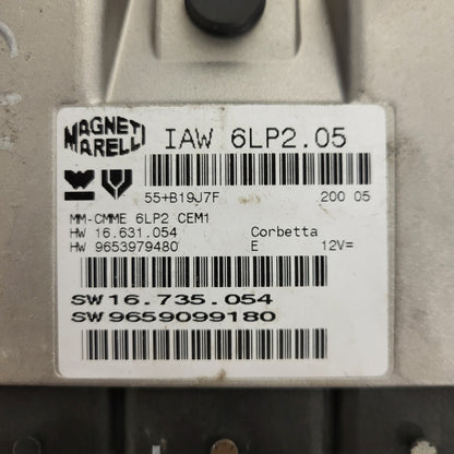 PEUGEOT CITROEN ECU / IAW 6LP2.05 / 9659099180 / 9653979480 / MAGNETI MARELLI