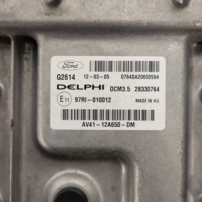 FORD KUGA ECU / AV41-12A650-DM / 28330764 / G2614 / DCM3.5 / DELPHI - C23-08 - 2