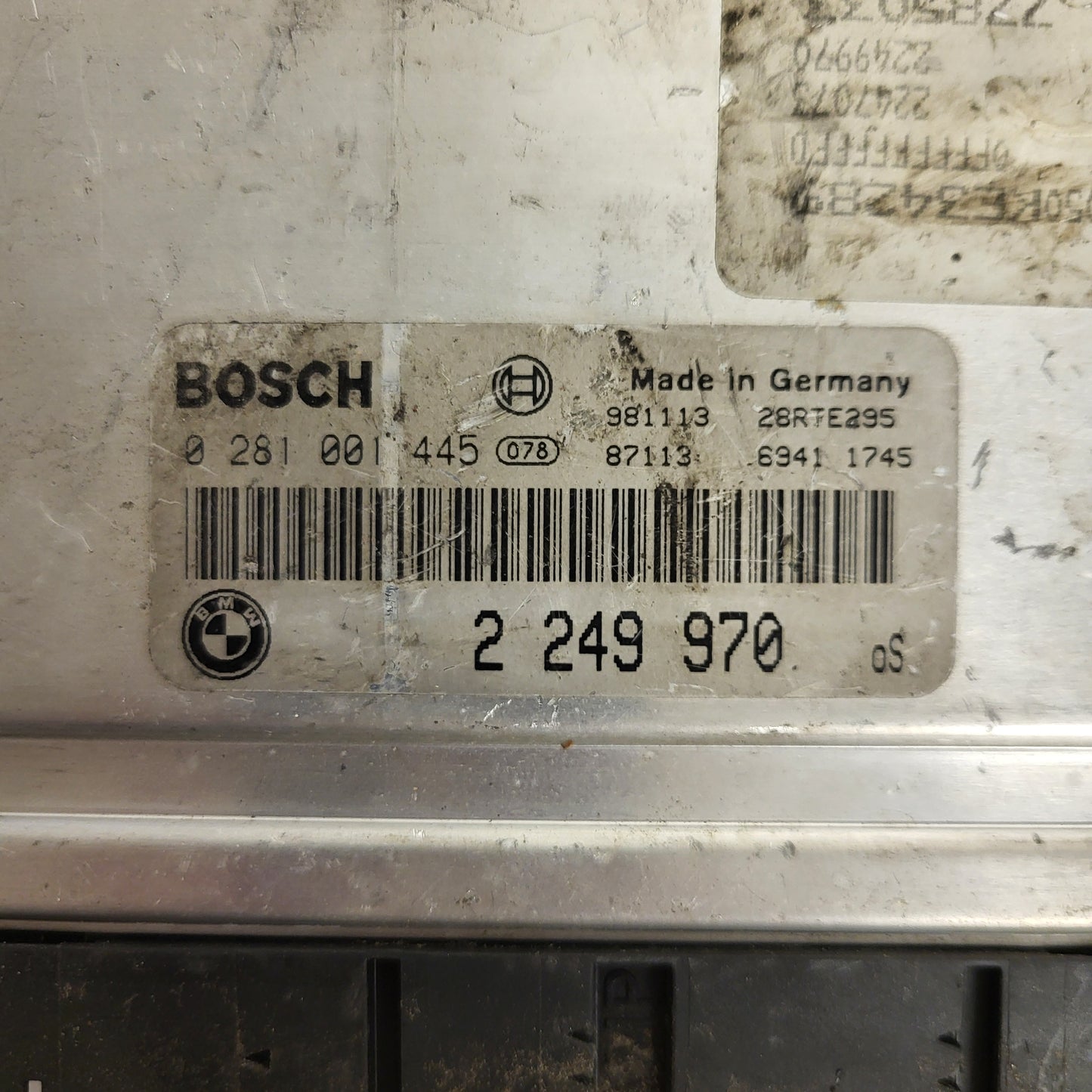 BMW E46 ECU / 0281001445 / 2249970 / BOSCH