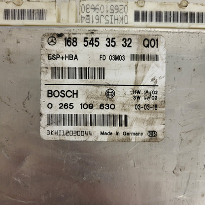 MERCEDES-BENZ A CLASS W168 ESP ECU / 1685453532 / 0265109630 / BOSCH ESP+HBA