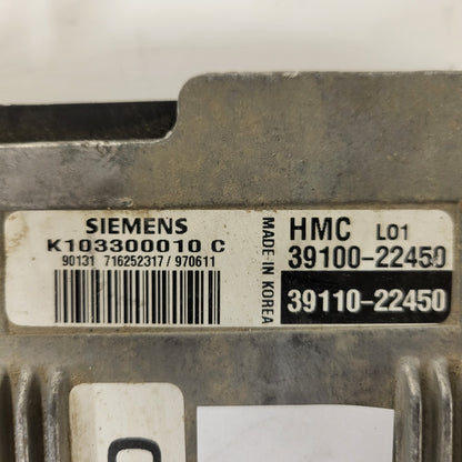HYUNDAI ECU / K103300010C / 39110-22450 / SIEMENS