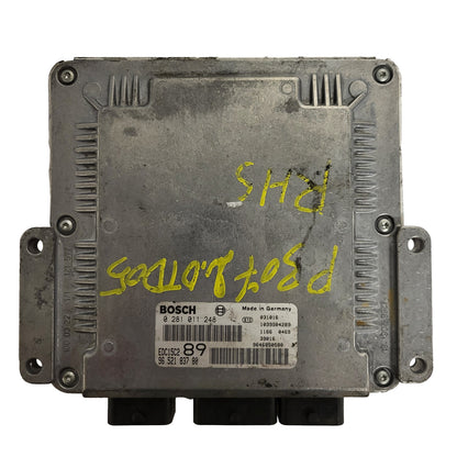 PEUGEOT CITROEN ECU / 0281011248 / EDC15C2 / 9652183780 / 9646850580 / BOSCH