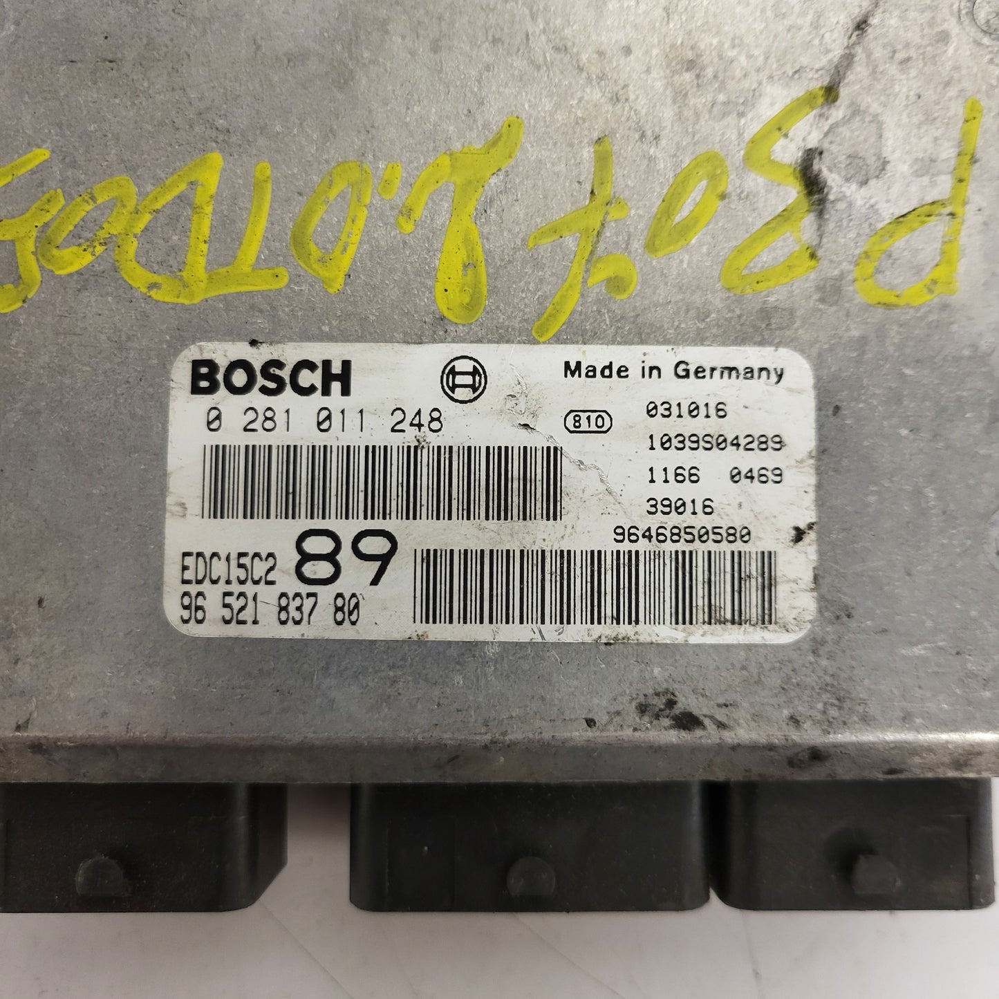 PEUGEOT CITROEN ECU / 0281011248 / EDC15C2 / 9652183780 / 9646850580 / BOSCH