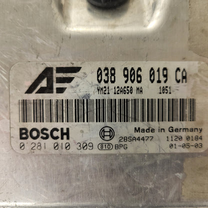 Ford Galaxy ECU / 038906019CA / 0281010309 / 28SA4477 / EDC15P+ / BOSCH