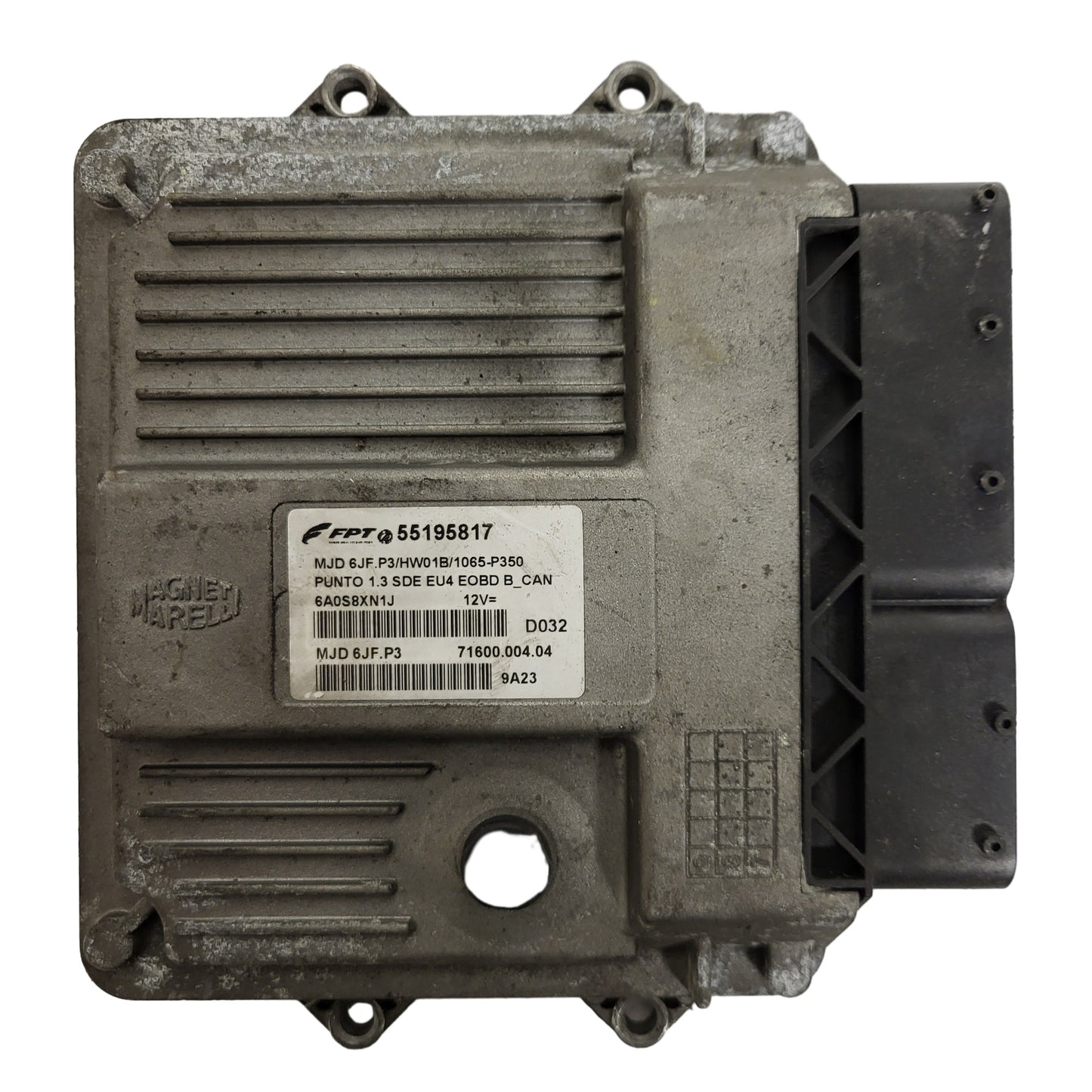 Fiat Punto ECU / MJD 6JF.P3 / 55195817 / HW01B / 71600.004.04 / MAGNETI MARELLI