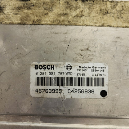 ALFA ROMEO 166 ECU / 0281001787 / 46763995 / C425G936 / BOSCH