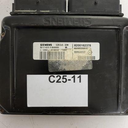 RENAULT CLIO ECU / S110115000 / S110115000B / 32N / 8200162378 / 8200029658 / SIEMENS