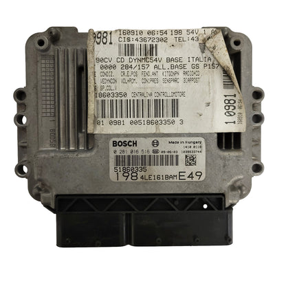 FIAT BRAVO ECU / 0281016516 / 51860335 / BOSCH