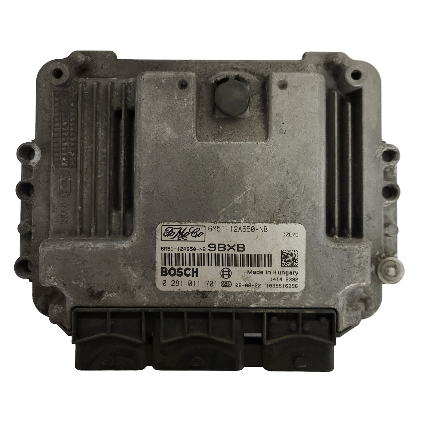 FORD ECU / 0281011701 / 6M51-12A650-NB / 9BXB / 1039S16296 / BOSCH
