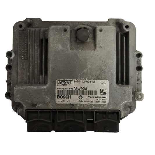 FORD ECU / 0281011701 / 6M51-12A650-NB / 9BXB / 1039S16296 / BOSCH