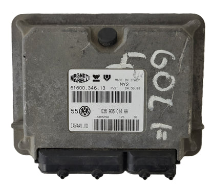 VW GOLF 4 ECU / 036906014AA / 61600.346.13 / IAW 4AV.V0 / MAGNETI MARELLI