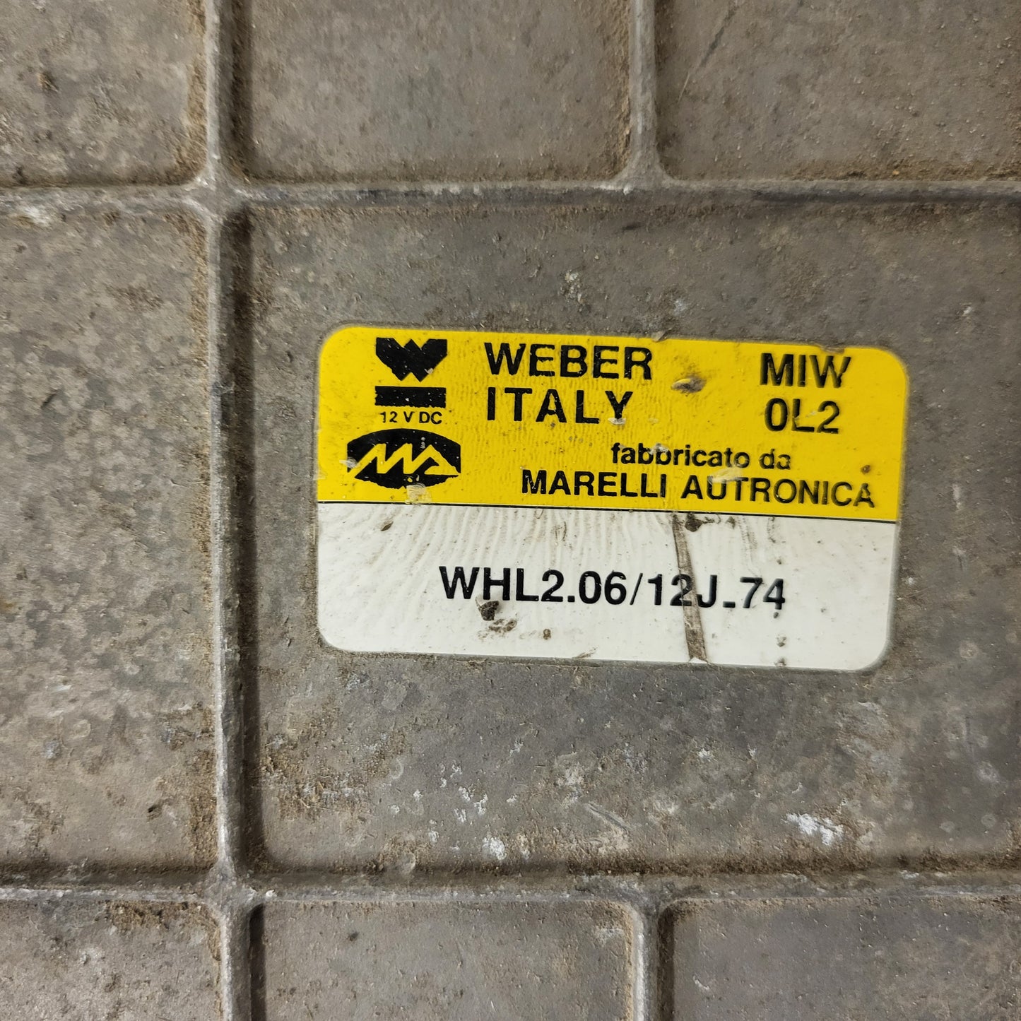 LANCIA DEDRA 1.6 ECU / MIW 0L2 / WHL2.06/12J.74 / WHL2.06/12J_74 / WEBER ITALY