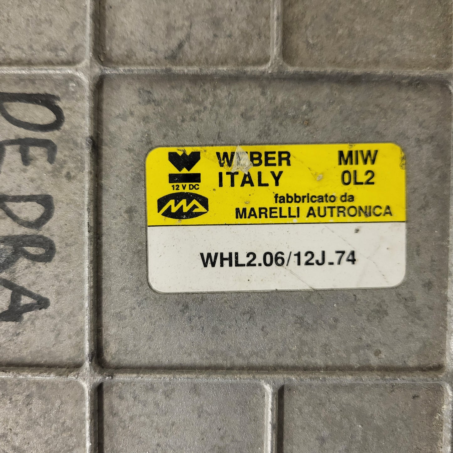 LANCIA DEDRA 1.6 ECU / MIW 0L2 / WHL2.06/12J.74 / WHL2.06/12J_74 / WEBER ITALY