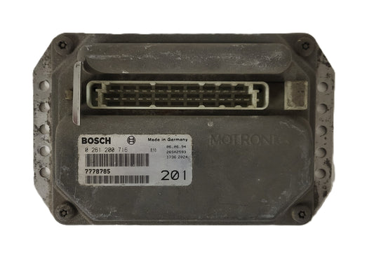 LANCIA Y10 ECU / 0261200716 / 7778785 / 00077787850 / BOSCH