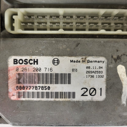 LANCIA Y10 ECU / 0261200716 / 7778785 / 00077787850 / BOSCH