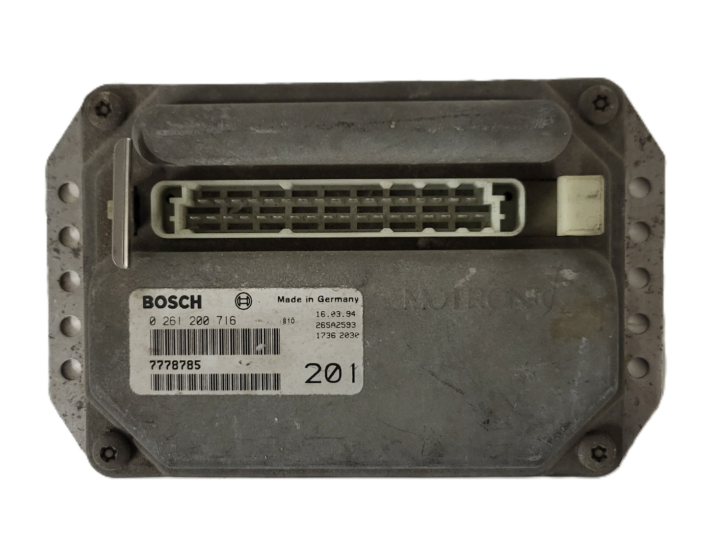 LANCIA Y10 ECU / 0261200716 / 7778785 / 00077787850 / BOSCH