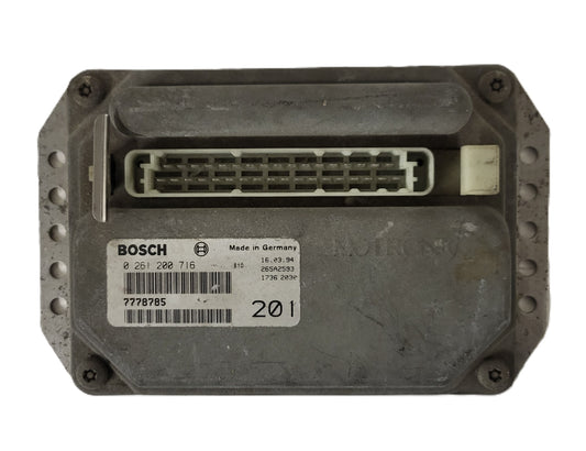 LANCIA Y10 ECU / 0261200716 / 7778785 / 00077787850 / BOSCH