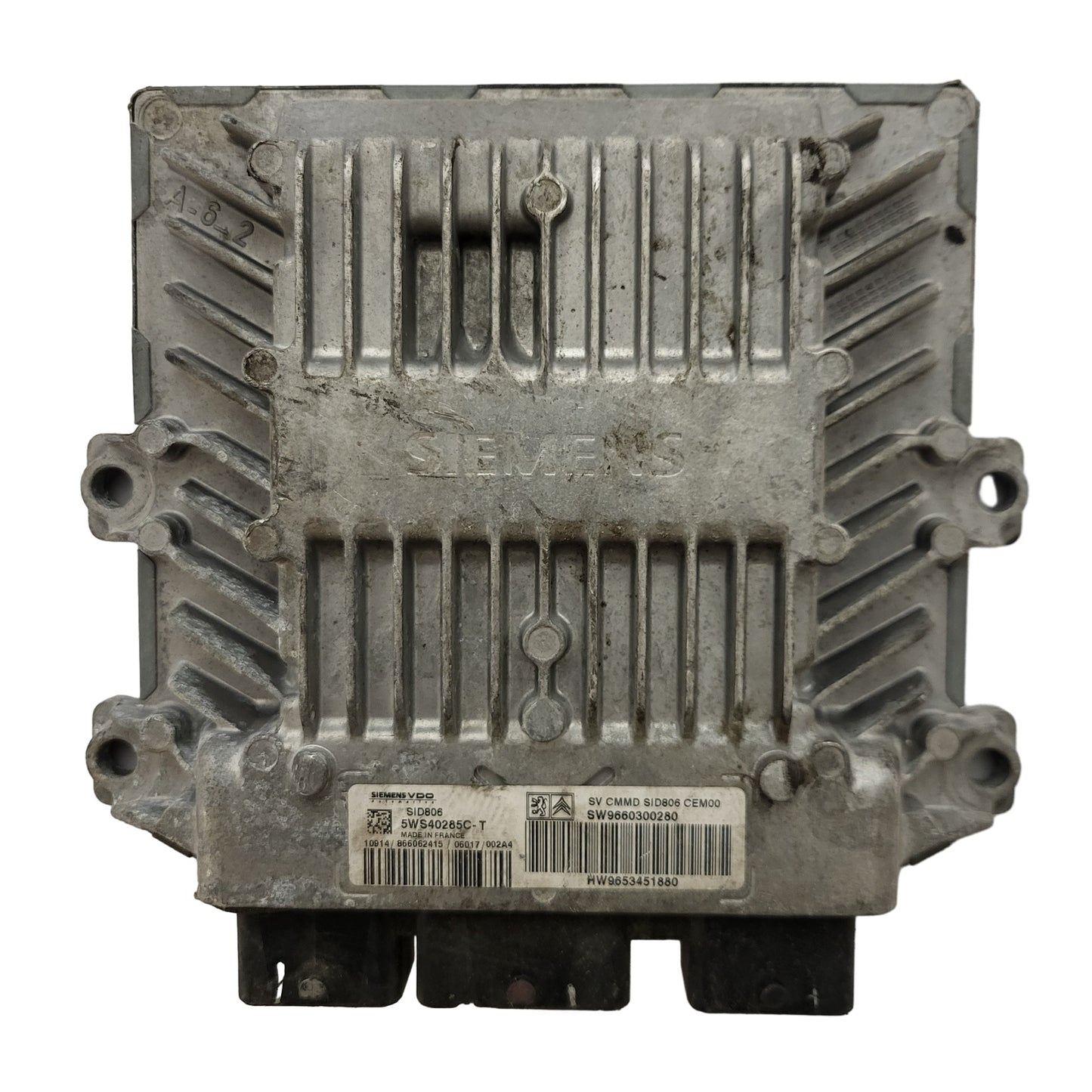 Peugeot Citroen ECU / 5WS40285C-T / 9660300280 / 9653451880 / SID806 SIEMENS