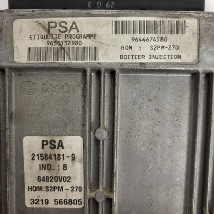 CITROEN XSARA ECU / 21584181-9 / 9650132980 / 9644674580 / S2PM-270