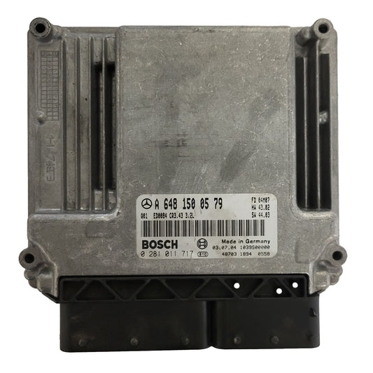 MERCEDES E W211 ECU / A6481500579 / 0281011717 / ED0084 / CR3.43 / BOSCH