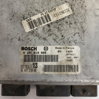 CITREON C5 ECU / 0281010808 / 9644721080 / EDC15C2 / BOSCH