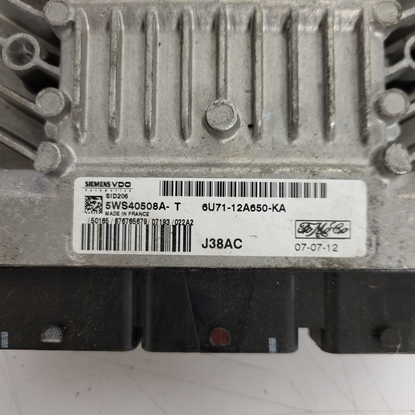 FORD MONDEO ECU / 5WS40508A-T / 6U71-12A650-KA / SID206 / J38AC / SIEMENS