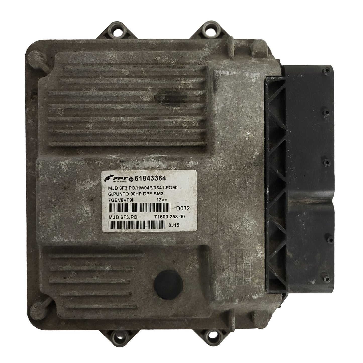FIAT GRANDE PUNTO ECU / 51843364 / HW04P / MJD 6F3.PO / 71600.258.00 / MAGNETI MARELLI