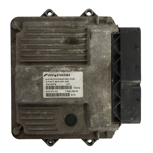 FIAT GRANDE PUNTO ECU / 51843364 / HW04P / MJD 6F3.PO / 71600.258.00 / MAGNETI MARELLI