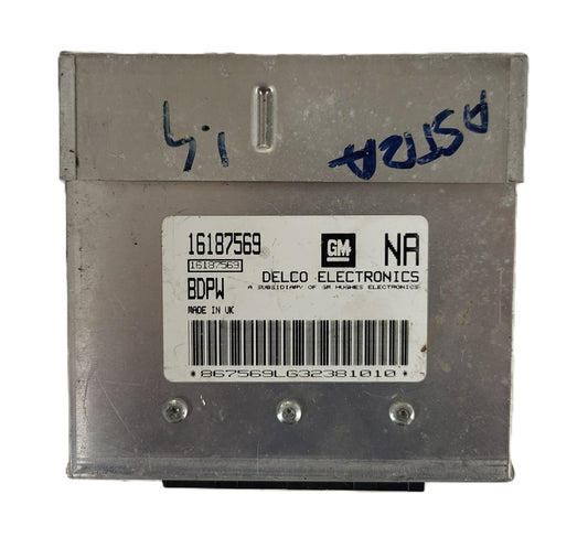 Opel ECU / 16187569 / NA / BDPW / DELCO