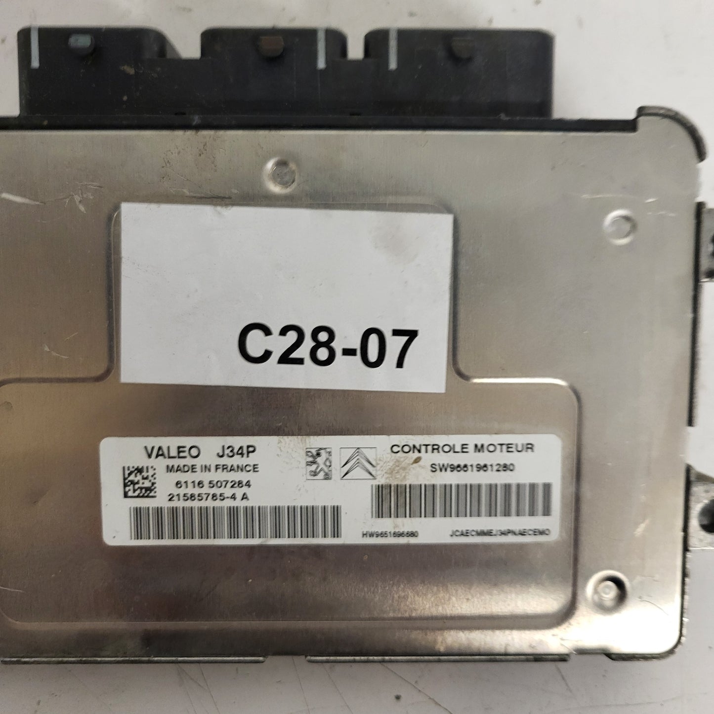 PEUGEOT CITROEN ECU / J34P / 21585785-4 / 21585785-4A / 9661961280 / 9651696680 / VALEO