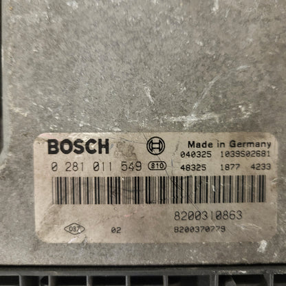 Renault ECU / 0281011549 / 8200310863 / 8200370779 / BOSCH
