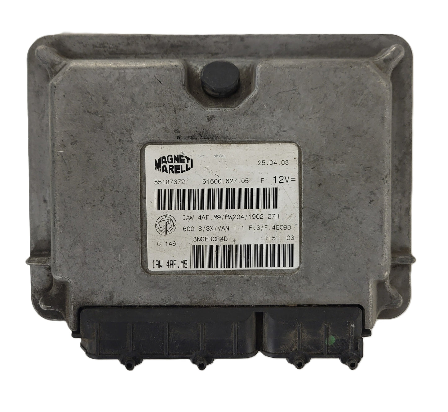 Fiat Seicento 600 ECU / 55187372 / IAW4AF.M9 / 61600.627.05 / MAGNETI MARELLI