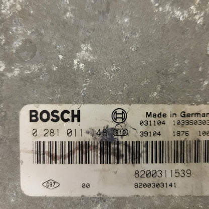 Renault ECU / 0281011148 / 8200311539 / 8200303141 / BOSCH