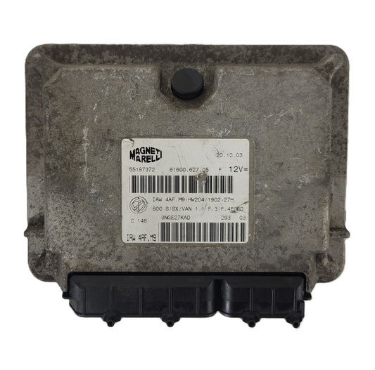 Fiat Seicento 600 ECU / 55187372 / IAW4AF.M9 / 61600.627.05 / MAGNETI MARELLI