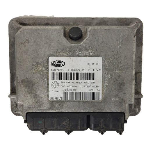 Fiat Seicento 600 ECU / 55187372 / IAW4AF.M9 / 61600.627.05 / MAGNETI MARELLI