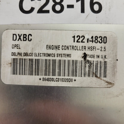 OPEL MERIVA ECU / 12214830 / DXBC / HSFI-2.5 / DELPHI DELCO