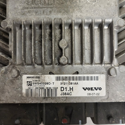 VOLVO V50 ECU / 5WS40328C-T / 31211081AA / SID803A / D1.H / J38AC / SIEMENS