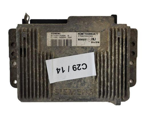Renault Laguna ECU / S113717205D / HOM7700863477 / 7700102299 / SIEMENS