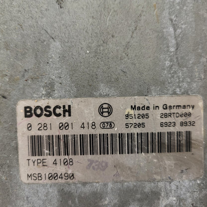 ROVER ECU / 0281001418 / MSB100490 / TYPE 4108 / BOSCH