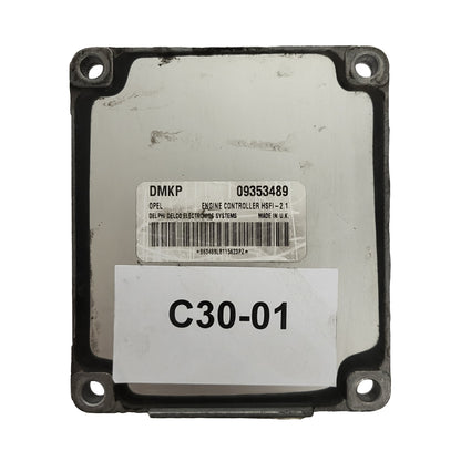 OPEL ASTRA G ECU / HSFI-2.1 / 09353489 / DMKP / DELPHI DELCO